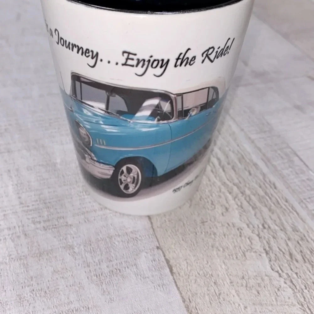 1957 Chevy bel air coupe car coffee mug